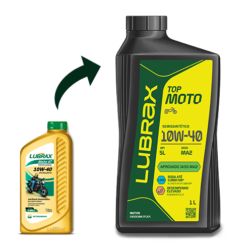 LUBRAX TOP MOTO 10W-40 MA2 SEMISSINTÉTICO